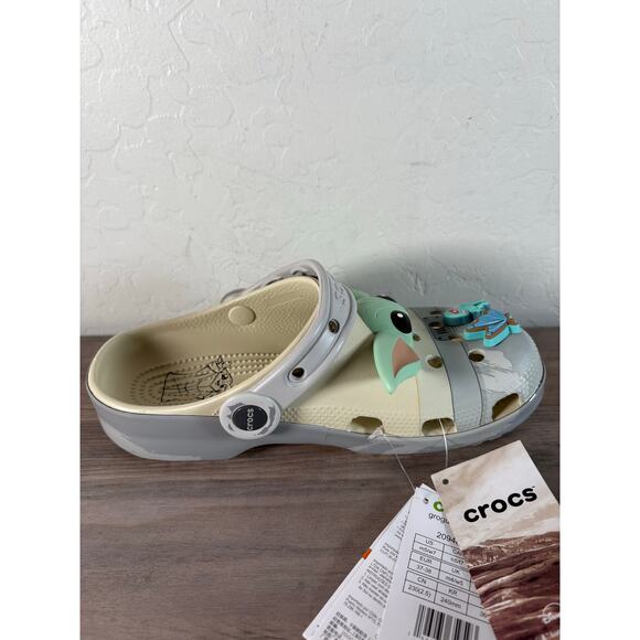 New Star Wars x Crocs Grogu Baby Yoda Mandalorian Classic Clogs — Men 5 /Women 7 - Picture 7 of 9